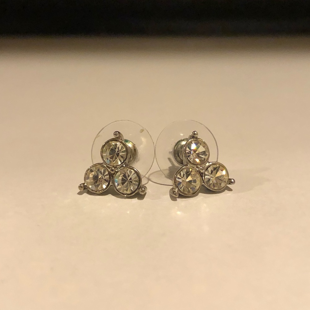 Triple Rhinestone Earrings